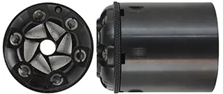 R & D Conversion Cylinder,
 for Pietta's  Model 1858 Remington in .44 percussion,
converts to caliber .45 Long Colt cowboy ammunition, 
blued steel, used